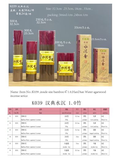 产品型号：K039，产品名称：￠1.0汉典水沉香