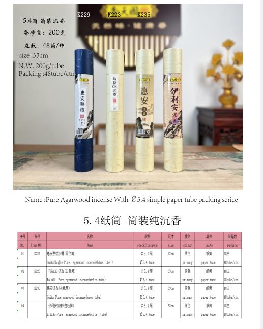 产品型号：K229 ,K223,K235，产品名称：惠安熟结(马拉OK ， 惠安，伊利安）纯料筒装沉香